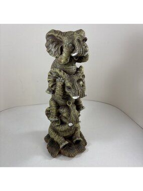 Hear No Evil See No Evil Speak No Evil Trio Elephants by Toscano